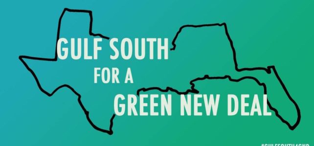 We support the Gulf South for a Green New Deal