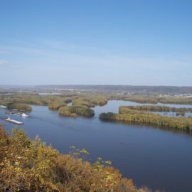 Mississippi River and wetlands