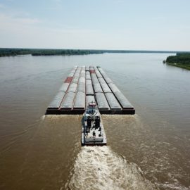 Barge on Mississippi