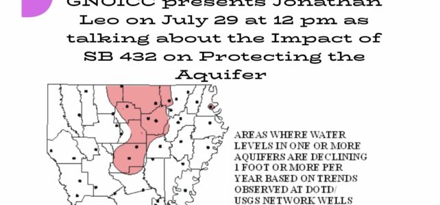 Event Recap: Presentation on Senate Bill Aquifer Effect